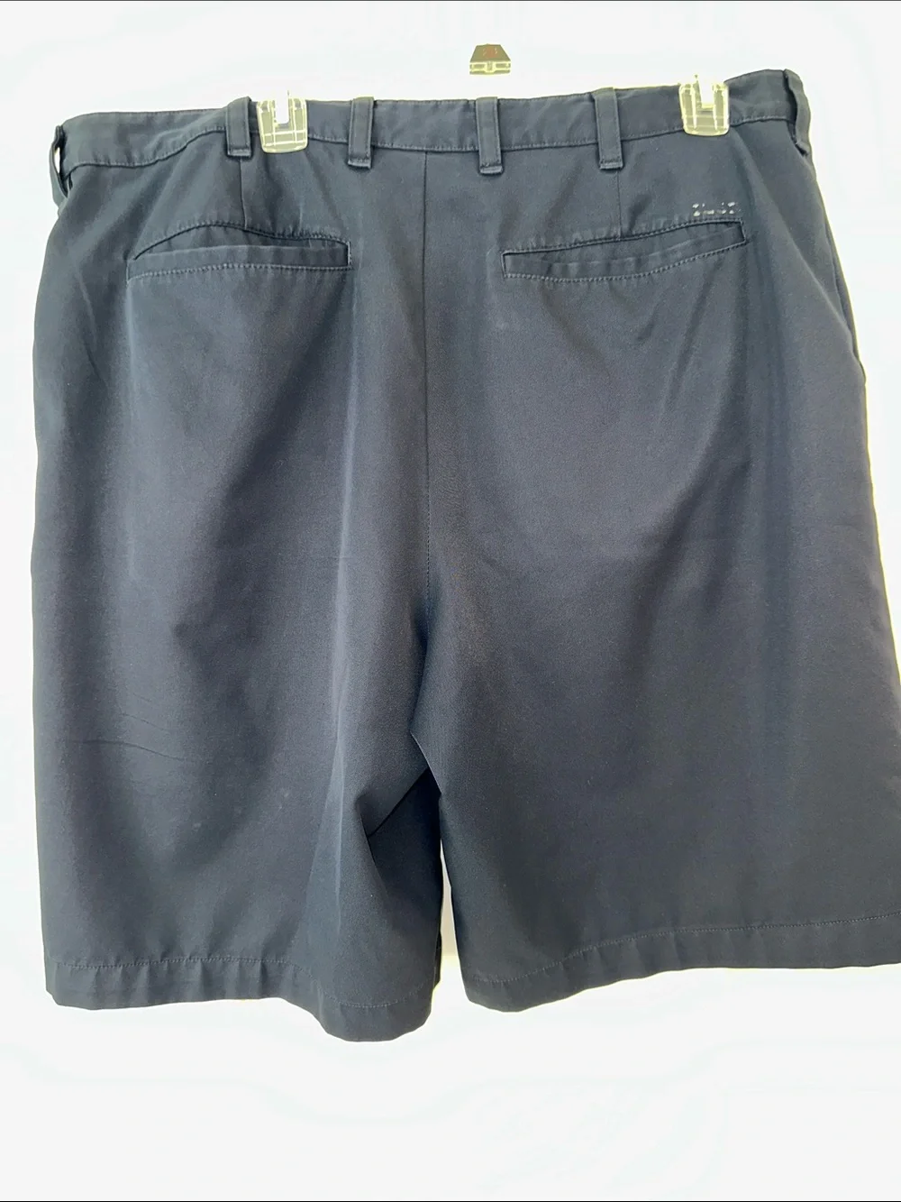 Izod Dark Navy Flat Front Chino Shorts
